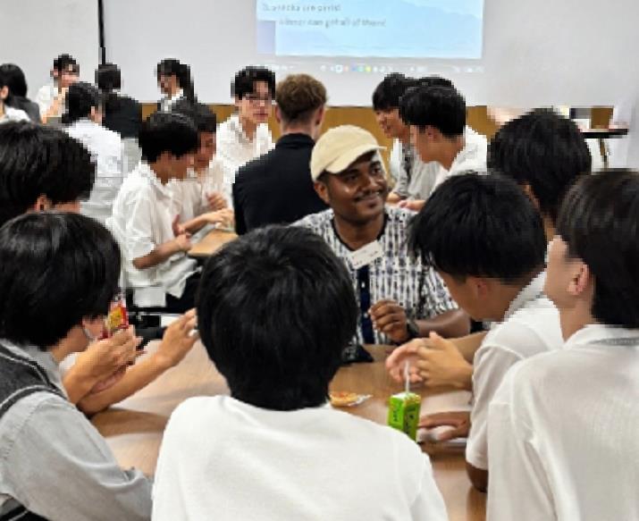 ガボンの学生と